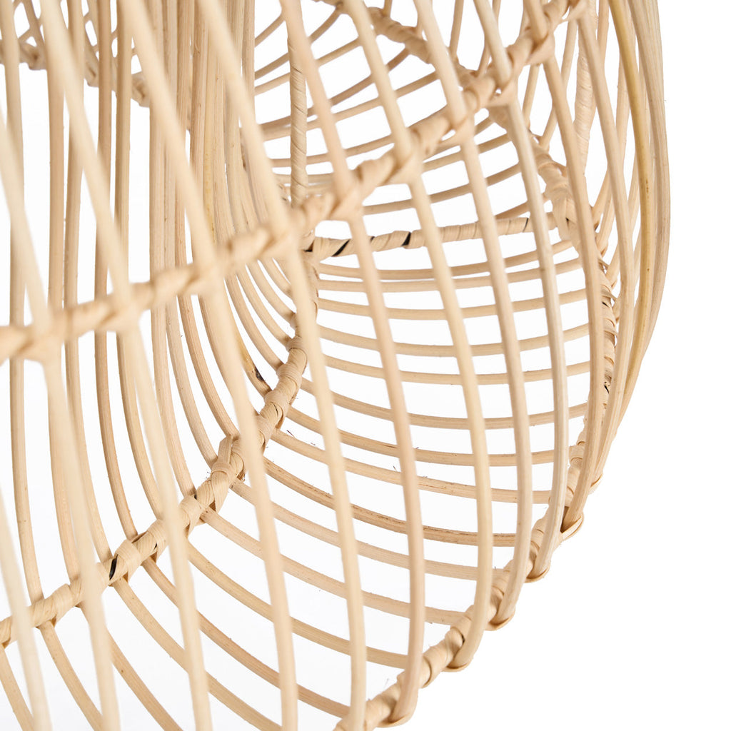 Abat-jour de suspension Matcha Whisk en rotin naturel 50 cm, vue 6