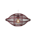 Suspension Maui bambou bordeaux 50 cm E27