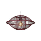 Suspension Maui bambou bordeaux 50 cm E27