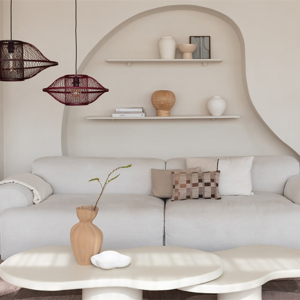 Suspension Maui bambou bordeaux 70 cm E27, vue 8