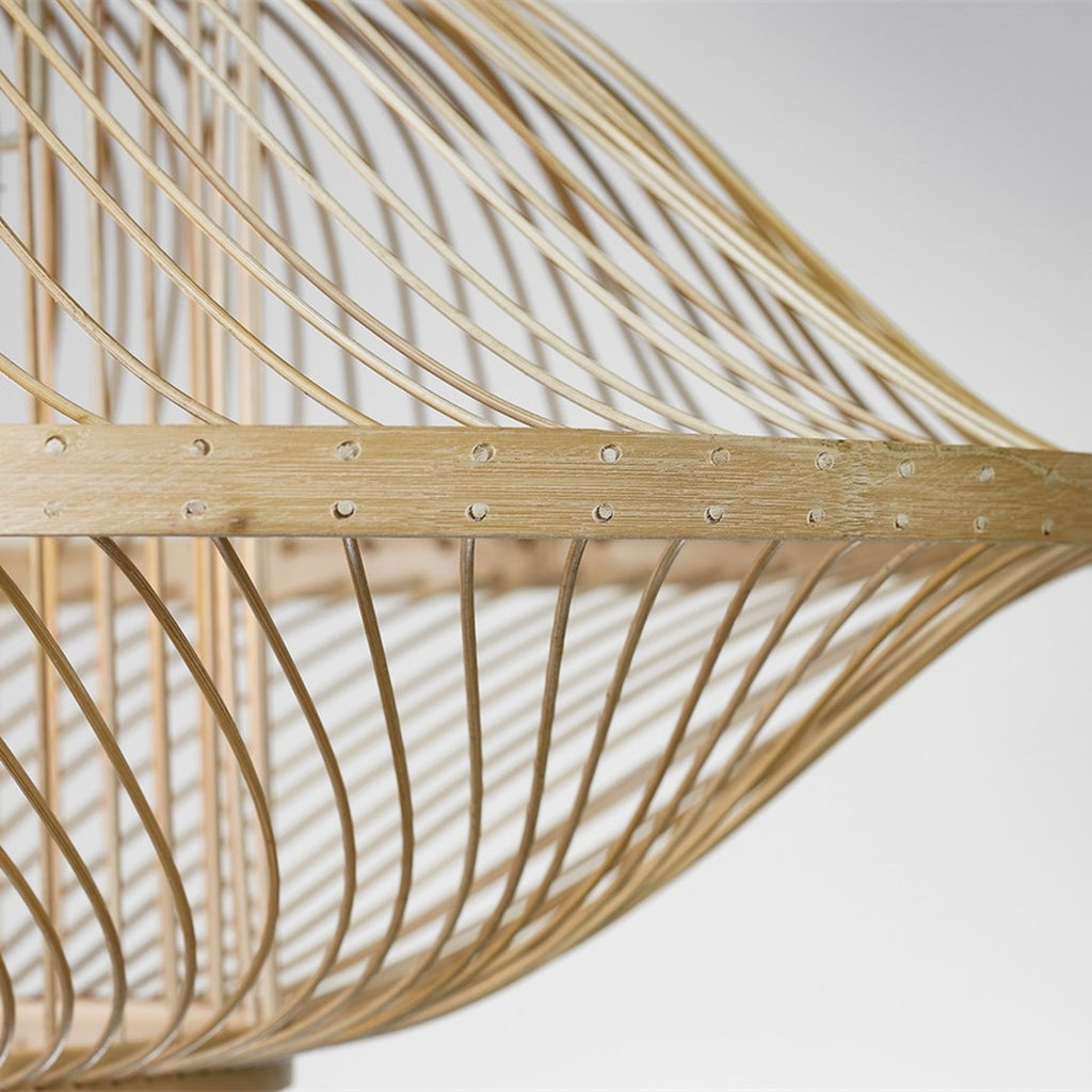 Suspension Maui bambou naturel 50 cm E27, vue 7