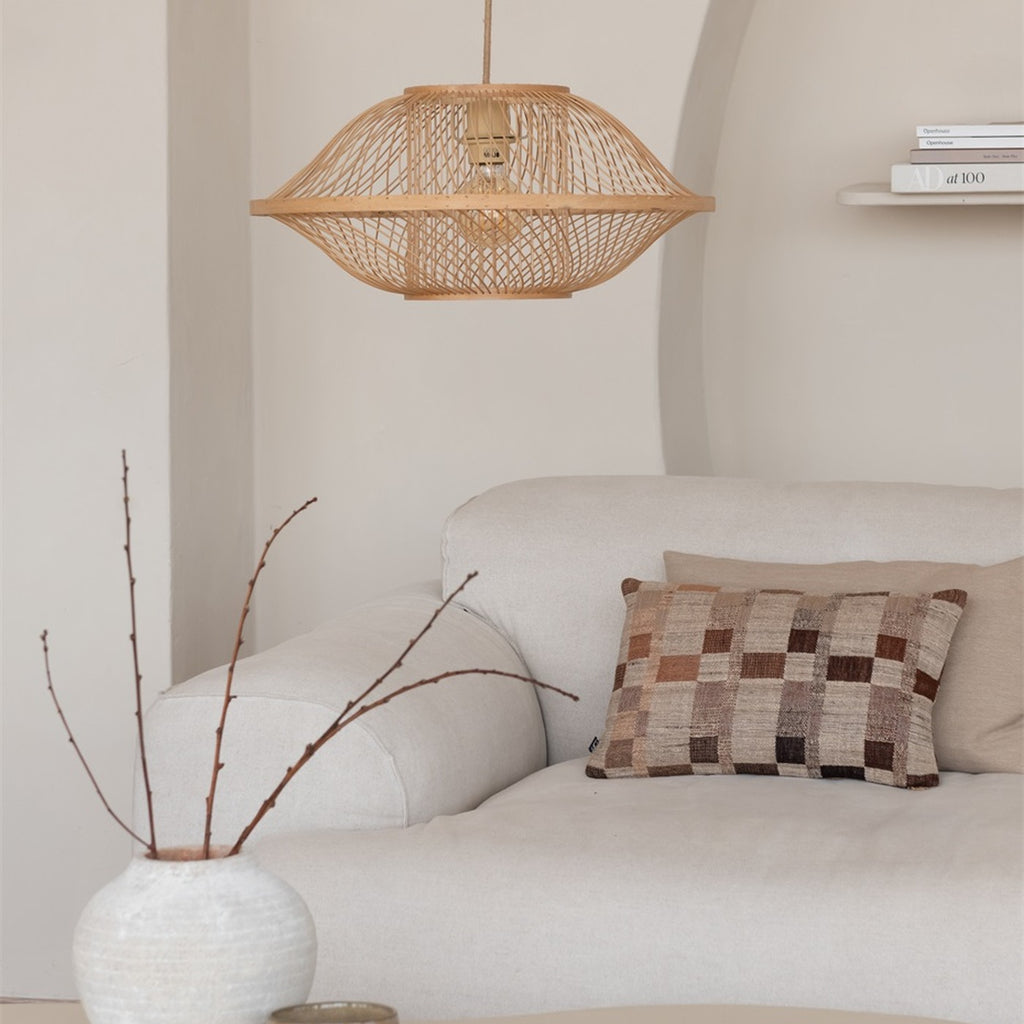 Suspension Maui bambou naturel 50 cm E27, vue 9