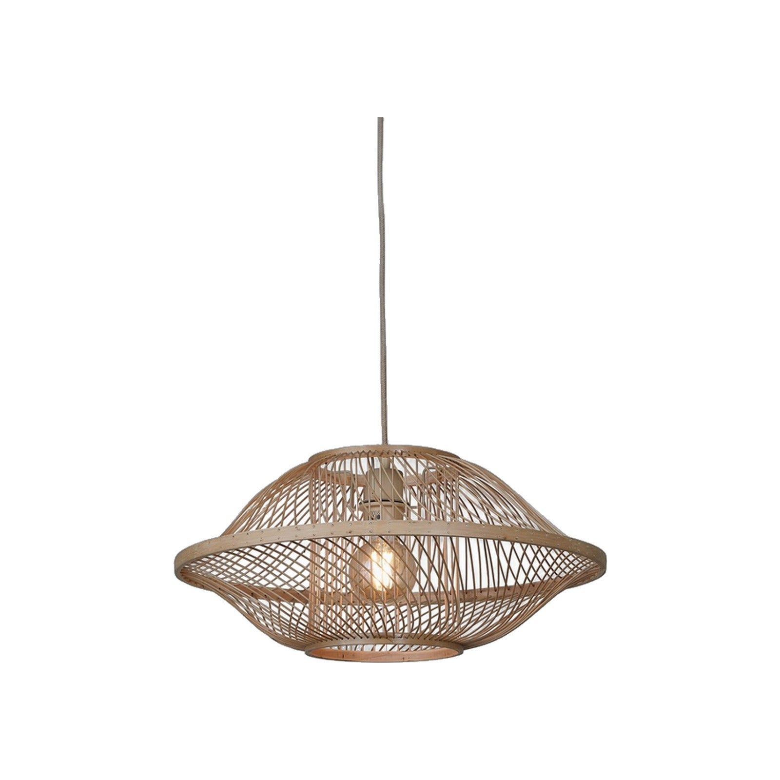 Suspension Maui bambou naturel 50 cm E27