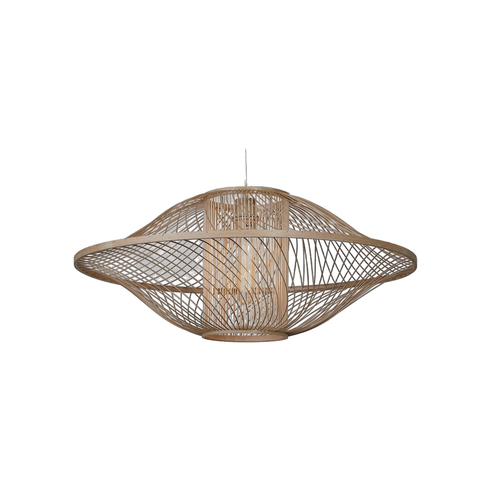 Suspension Maui bambou naturel 70 cm E27