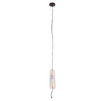 Suspension Mauri verre ambré E14, vue 3