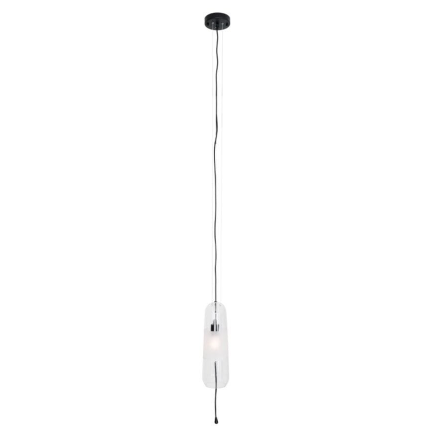 Suspension Mauri verre transparent E14, vue 2