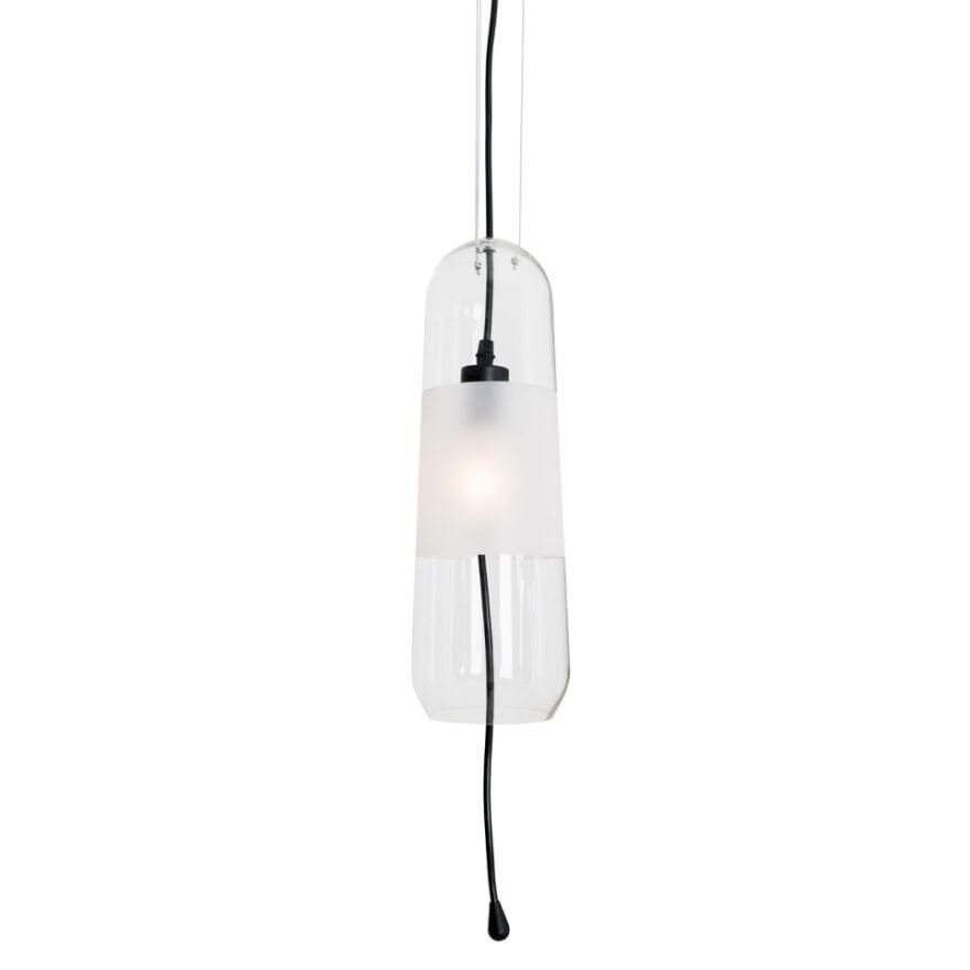 Suspension Mauri verre transparent E14, vue 3