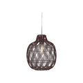 Suspension Mendoza bambou bordeaux 40 cm E27
