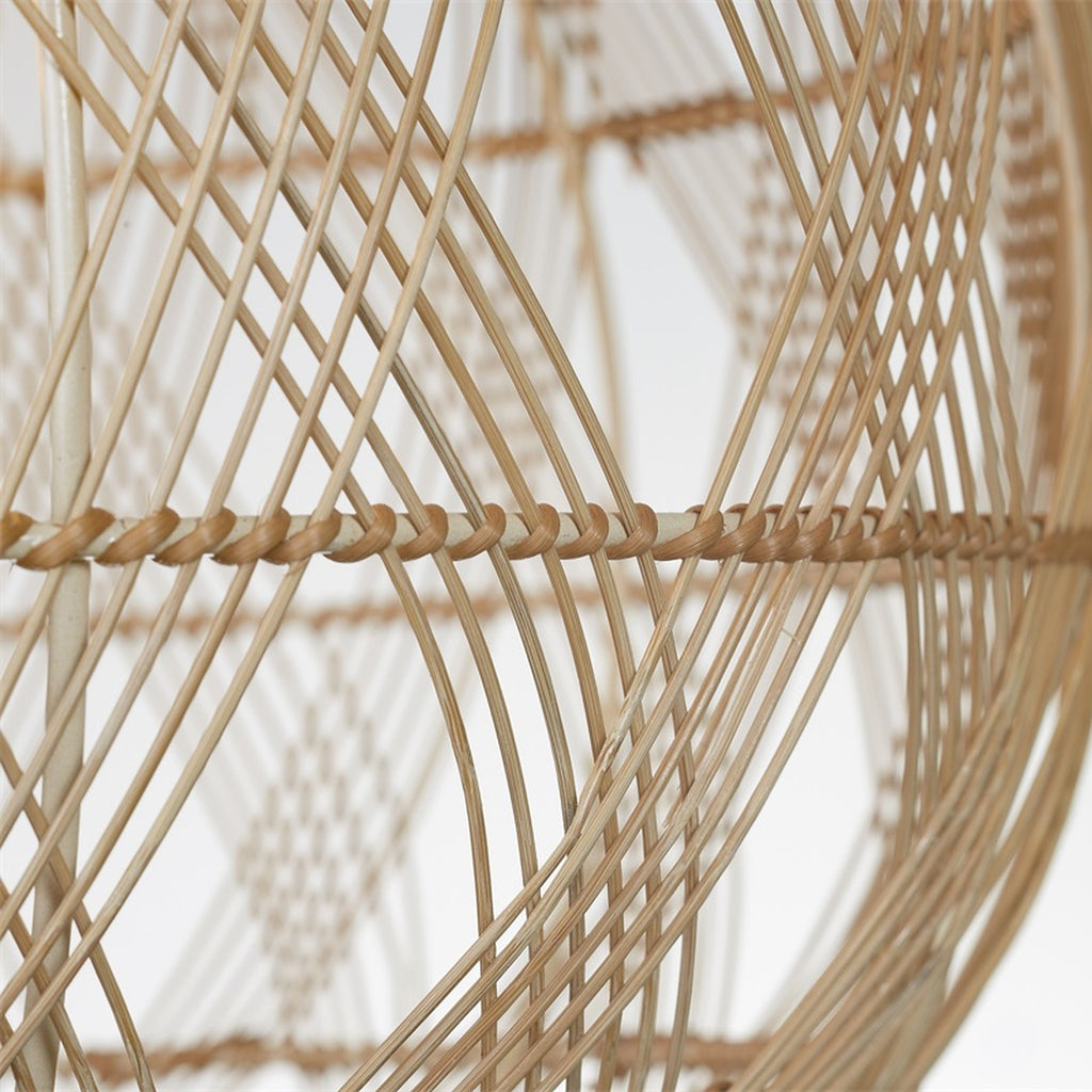 Suspension Mendoza bambou naturel 35 cm E27, vue 7