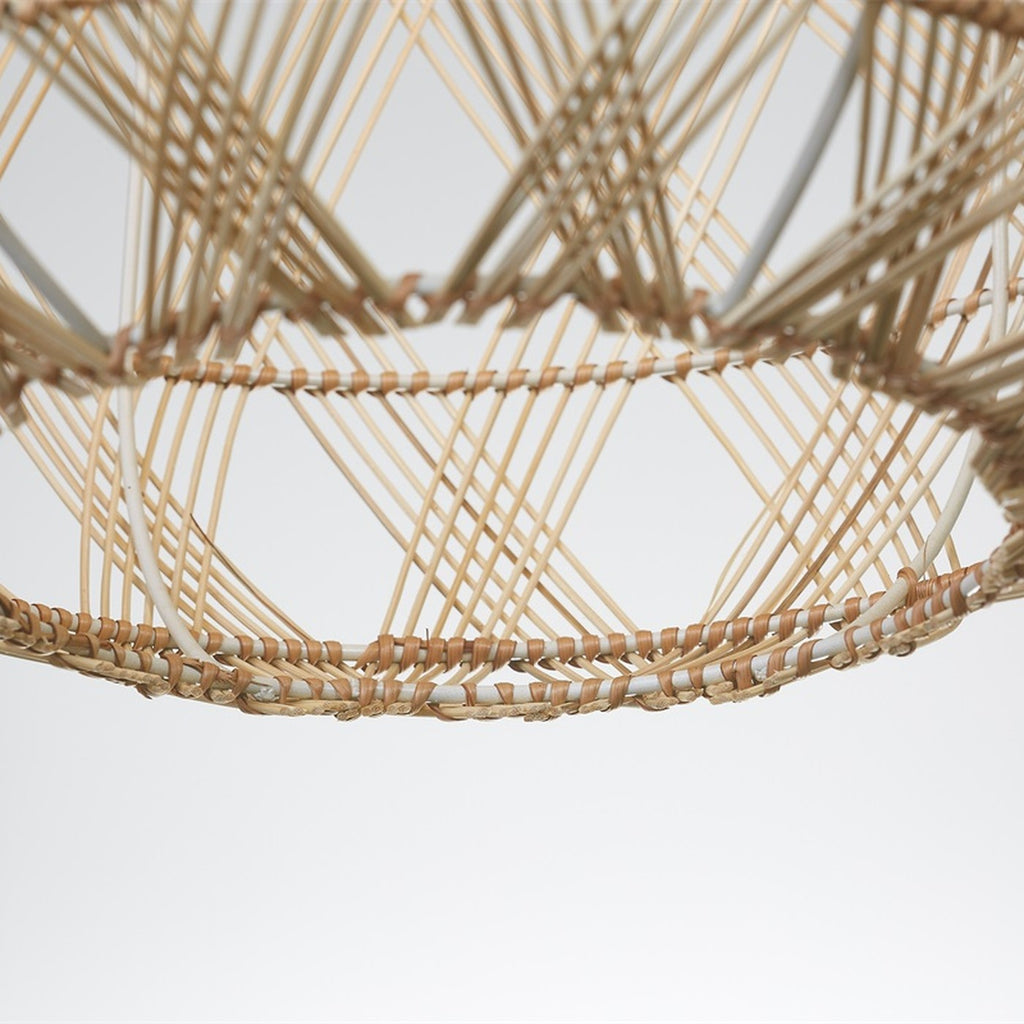 Suspension Mendoza bambou naturel 35 cm E27, vue 8