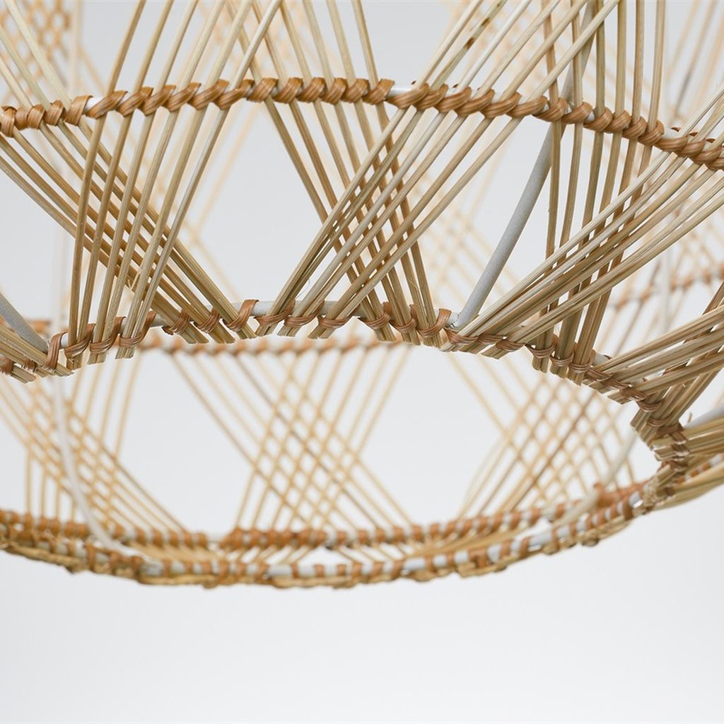 Suspension Mendoza bambou naturel 35 cm E27, vue 9