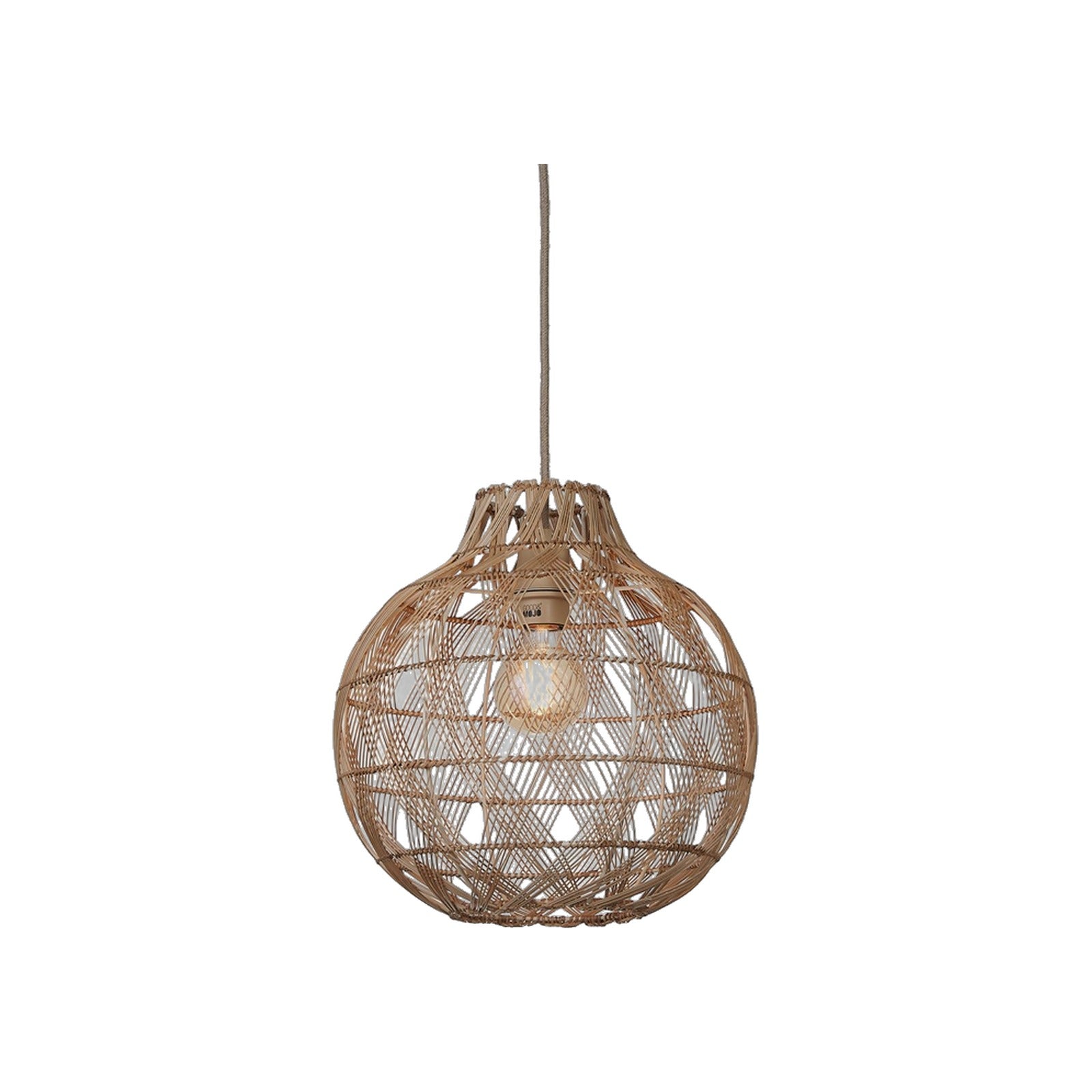 Suspension Mendoza bambou naturel 35 cm E27