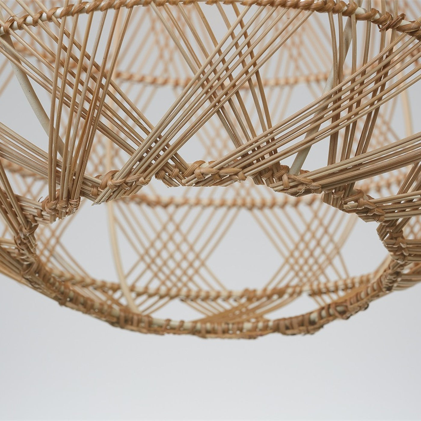 Suspension Mendoza bambou naturel 40 cm E27, vue 8