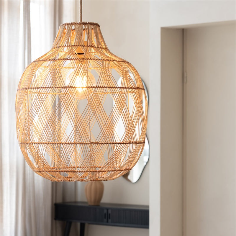 Dimensions Suspension Mendoza bambou naturel 40 cm E27