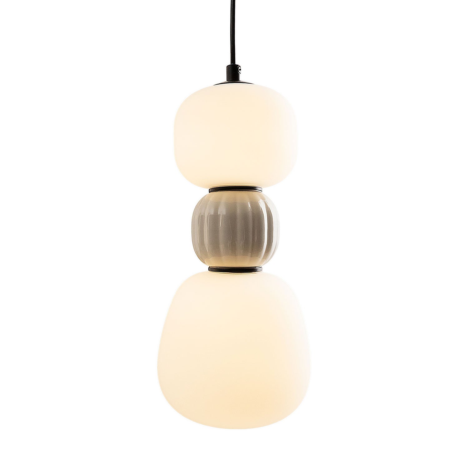 Suspension Modern 13 W beige, vue 3