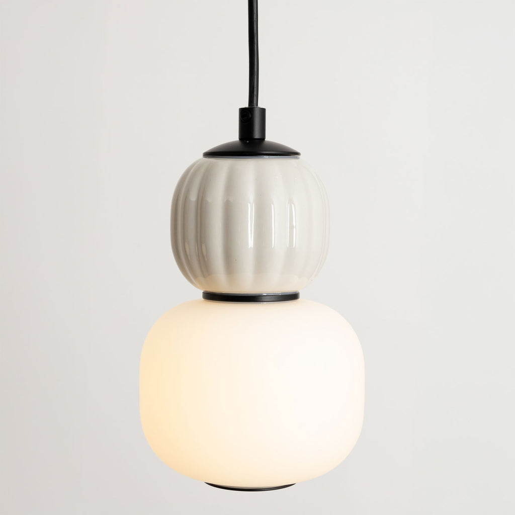 Suspension Modern 5 W blanche, vue 3
