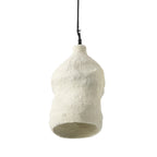 Suspension Moloko en papier mâché blanc 21 cm en situation