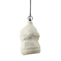 Suspension Moloko en papier mâché blanc 21 cm