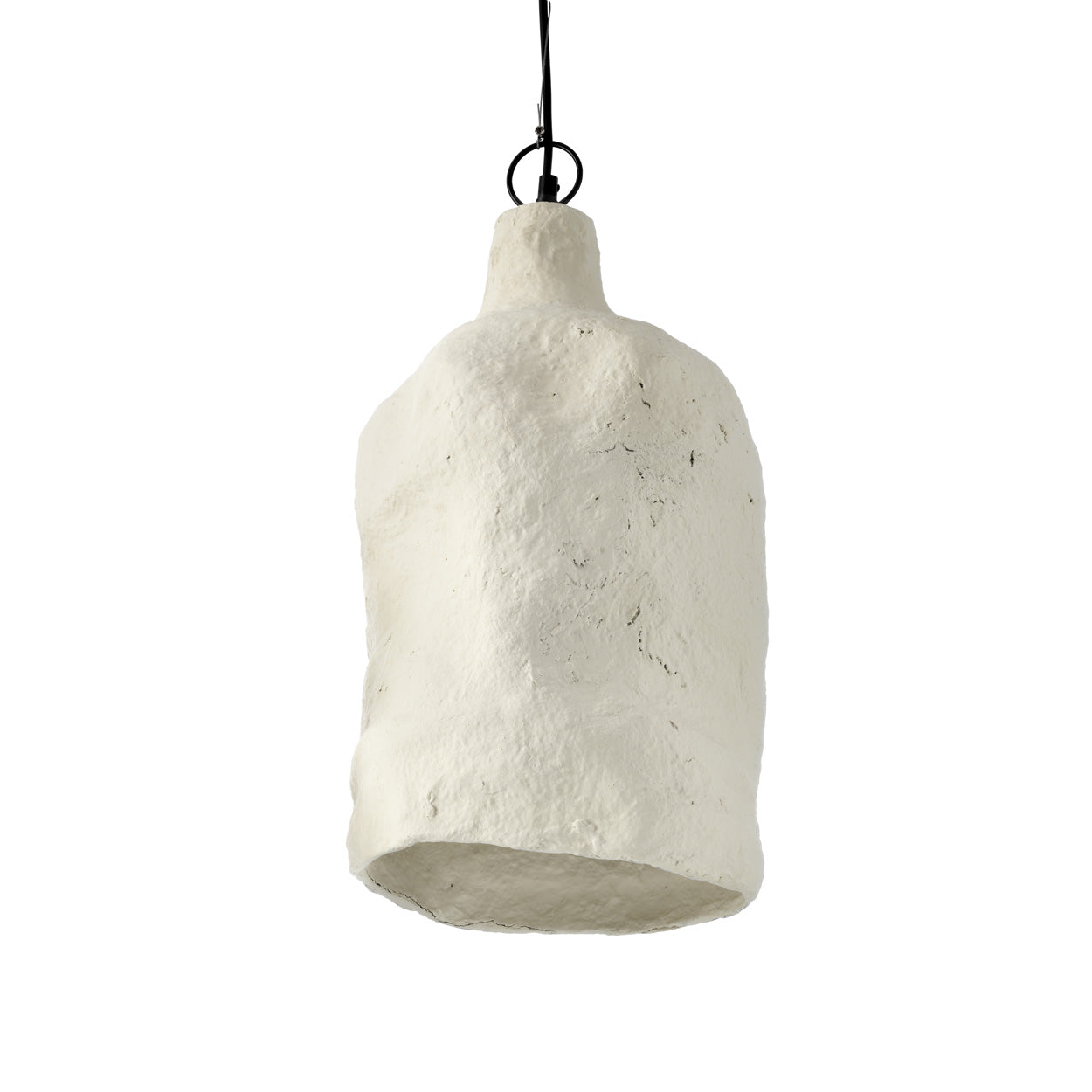Suspension Moloko en papier mâché blanc 28 cm en situation