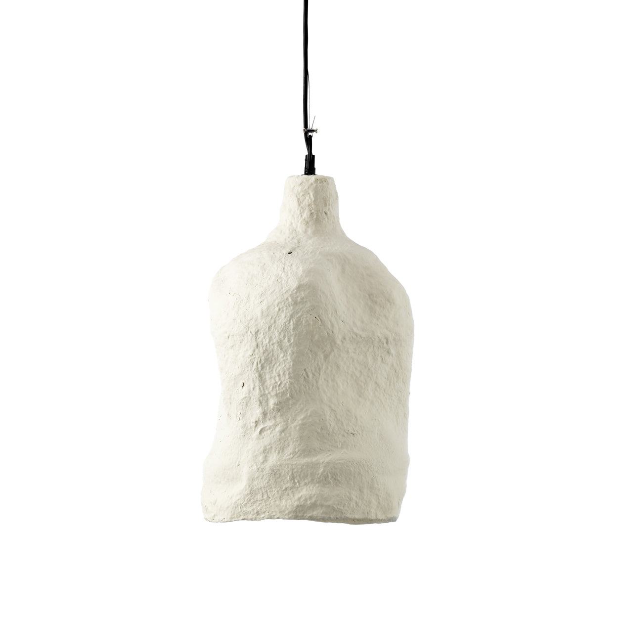 Suspension Moloko en papier mâché blanc 28 cm