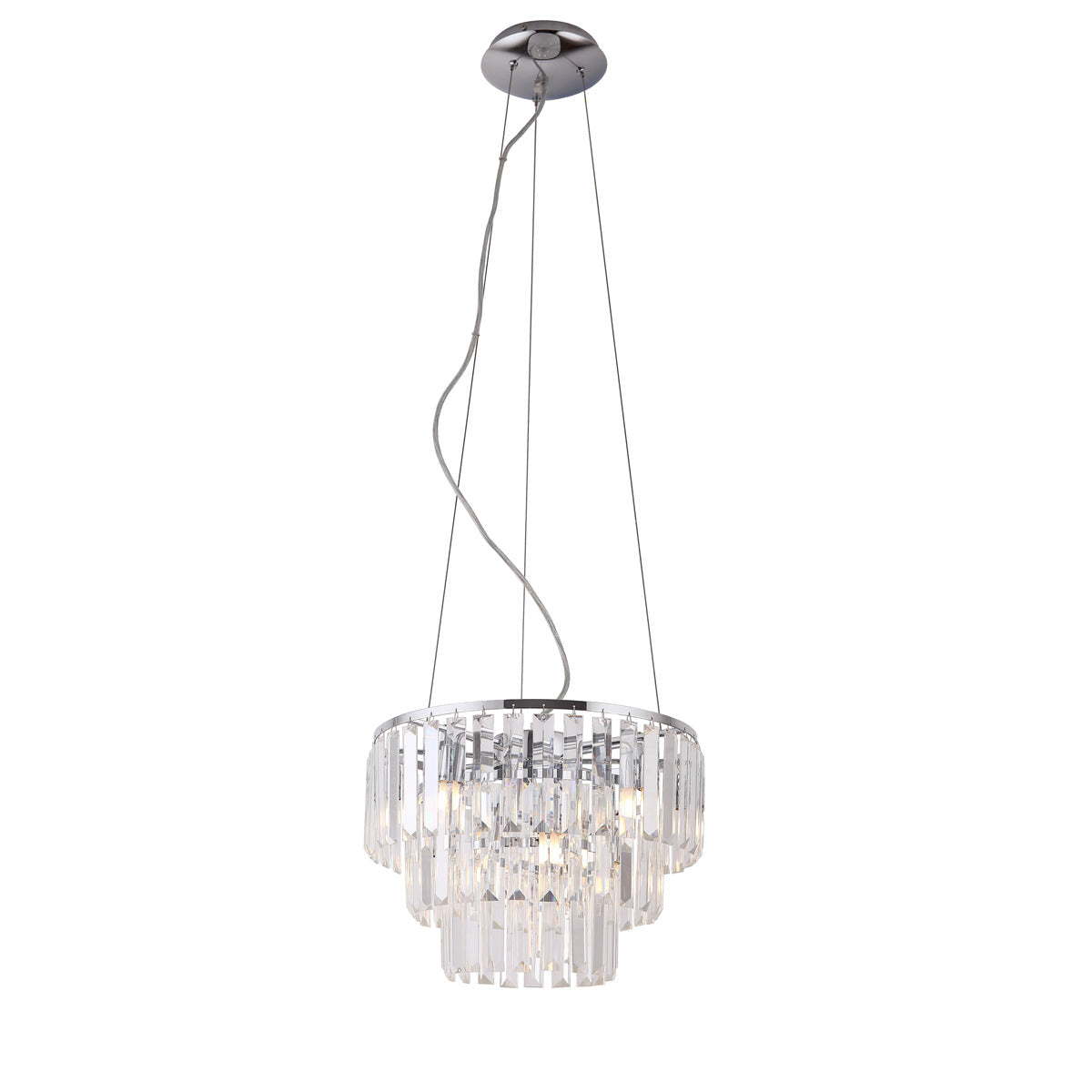 Suspension Monaco 42 cm chromée G9