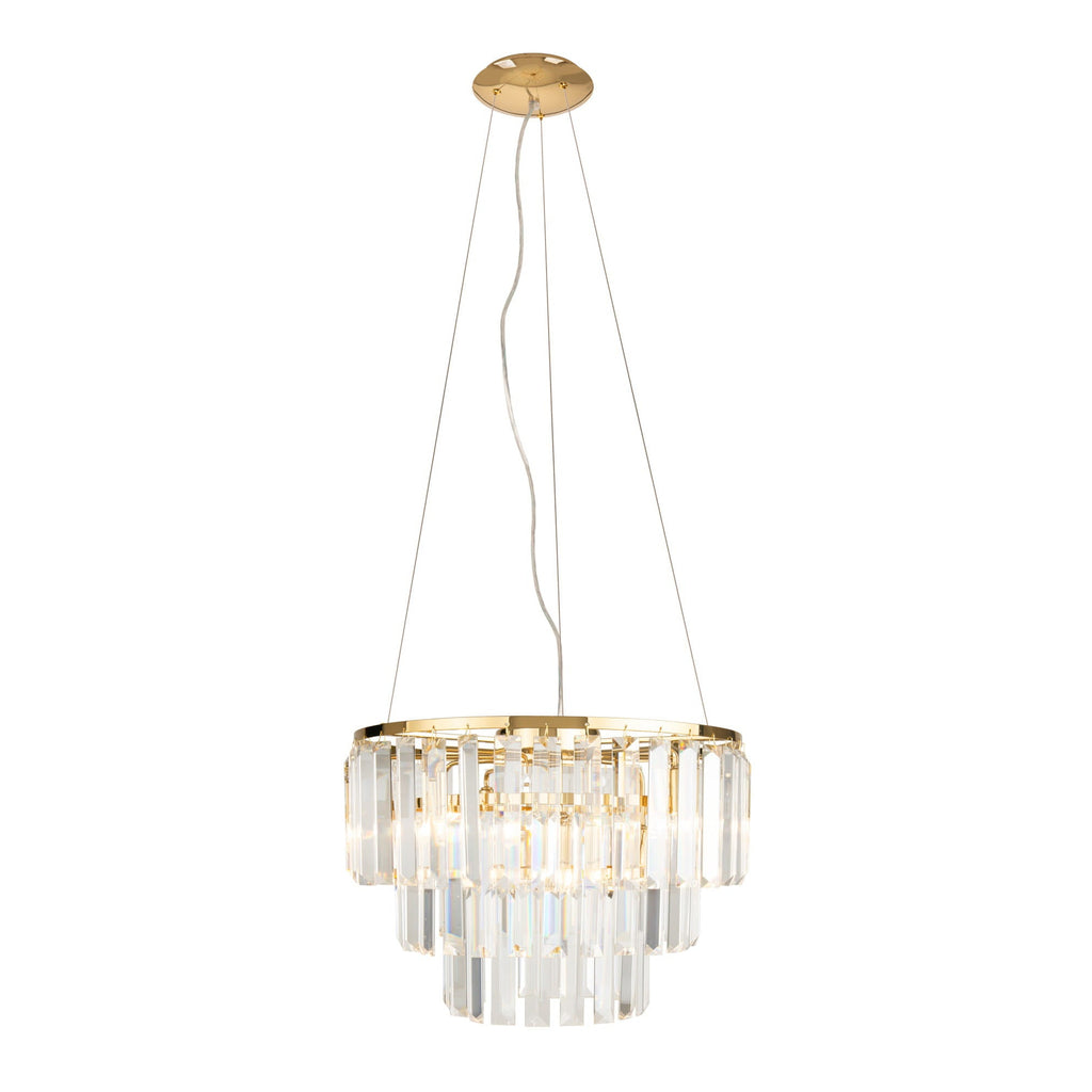 Suspension Monaco 42 cm dorée G9