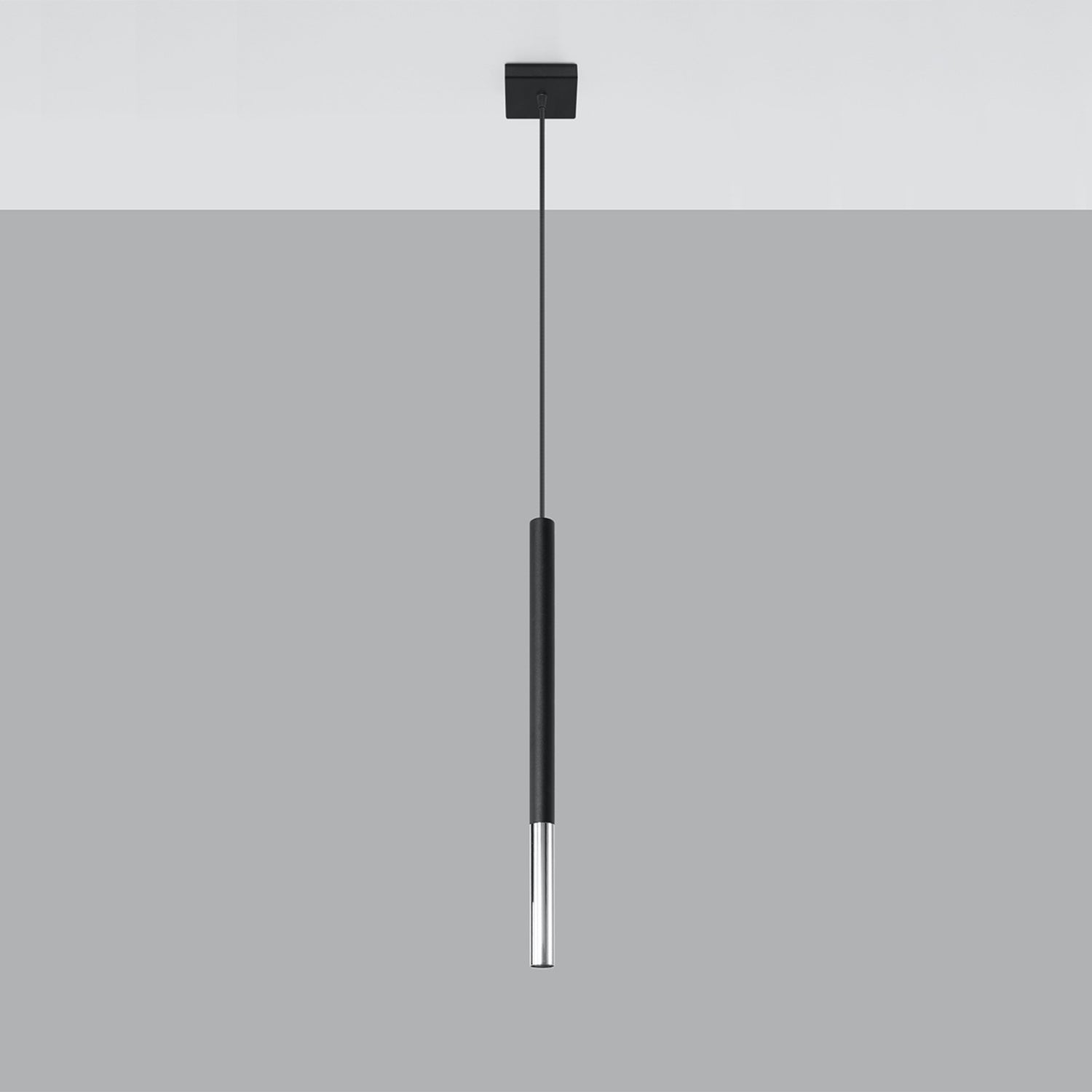 Suspension Mozaica 1, détail de la pointe chrome effilée