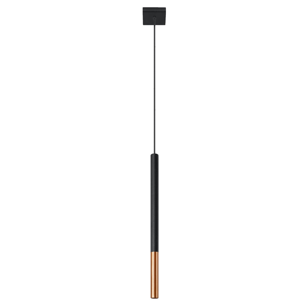 Suspension Mozaica 1 acier noir et cuivre G9