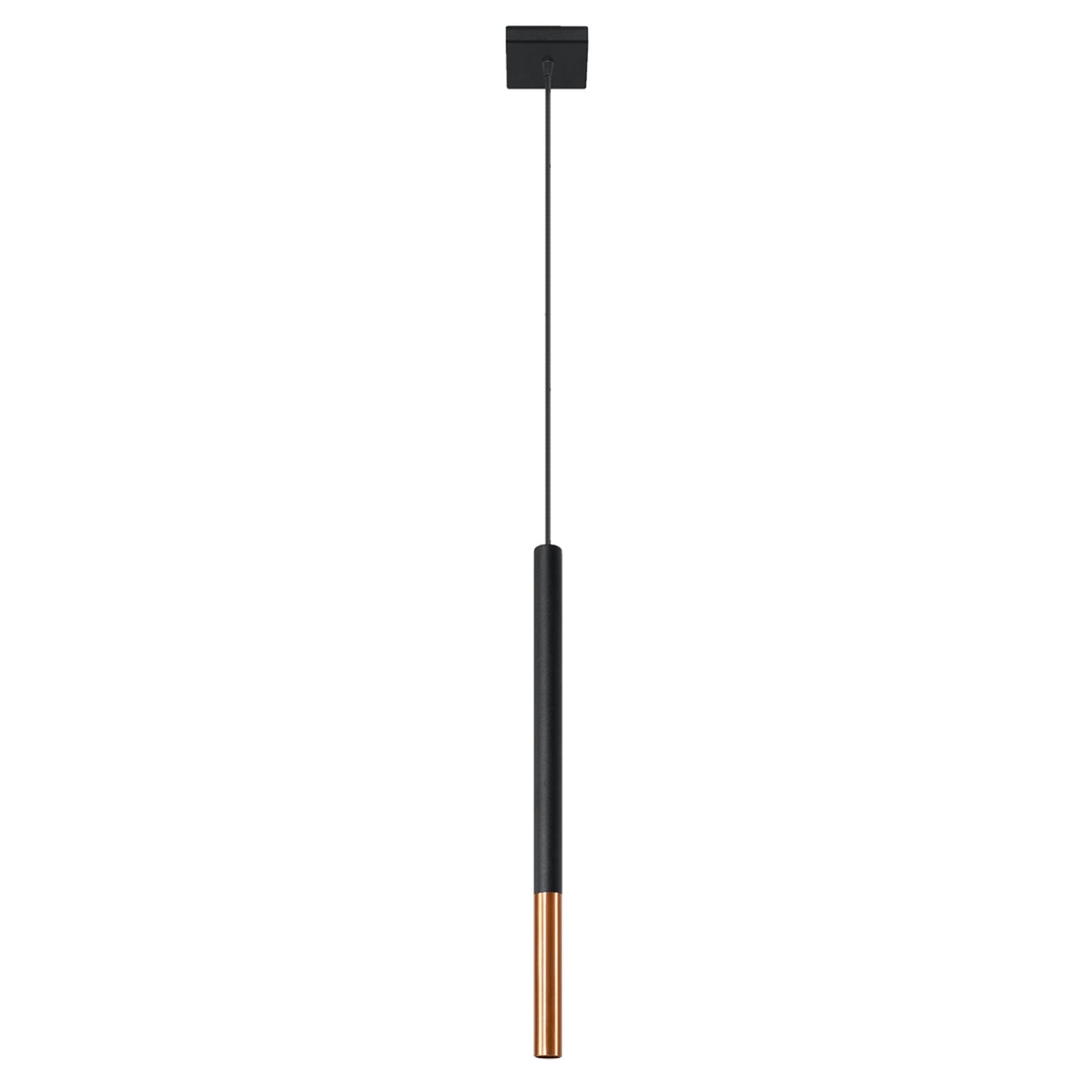 Suspension Mozaica 1 acier noir et cuivre G9