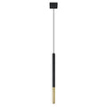 Suspension Mozaica 1 acier noir et doré G9