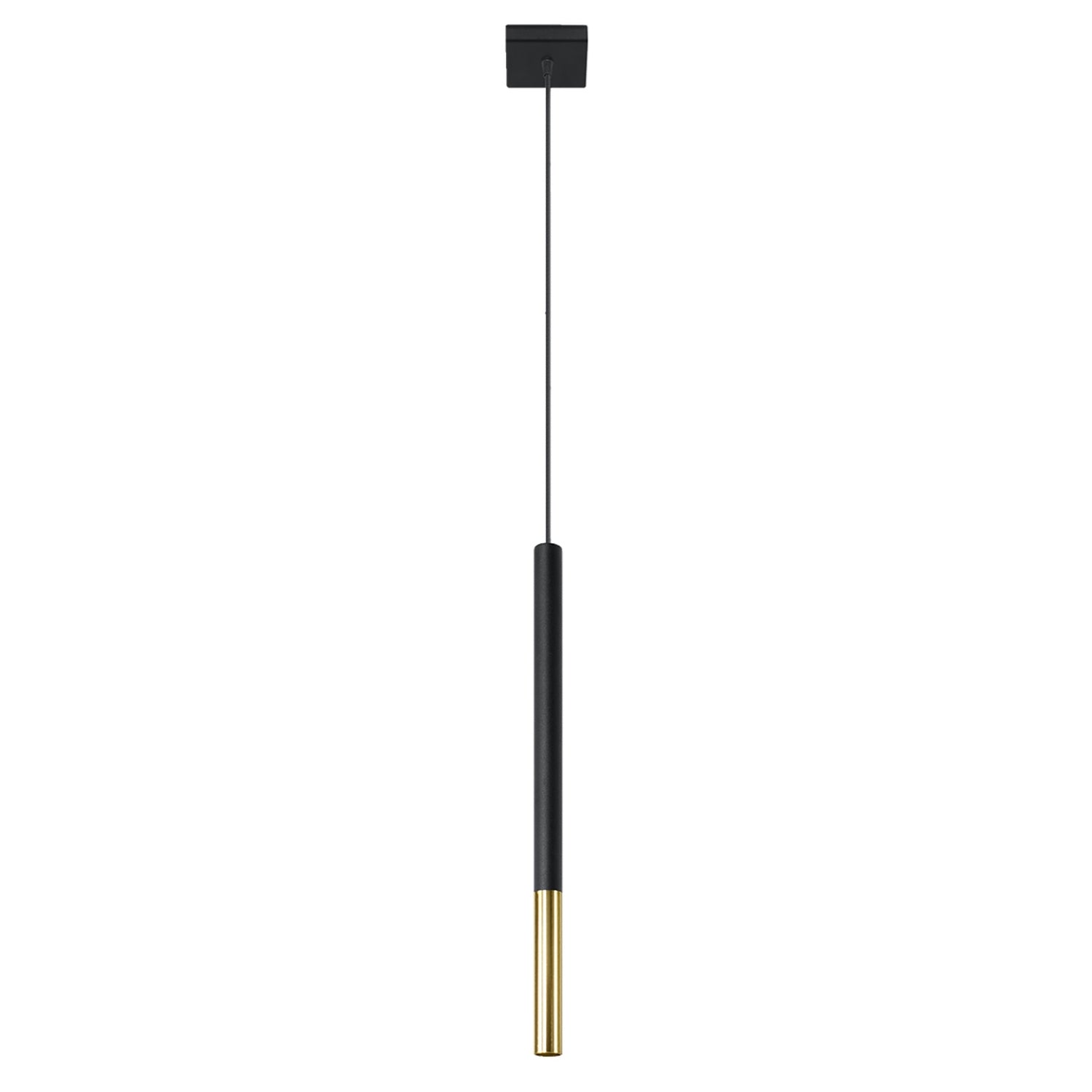Suspension Mozaica 1 acier noir et doré G9