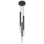 Suspension Mozaica 3 en grappe acier noir et chrome G9