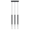 Suspension Mozaica 3 en ligne acier noir et chrome G9