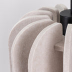 Suspension Mula 27 feutre beige E27 en ambiance