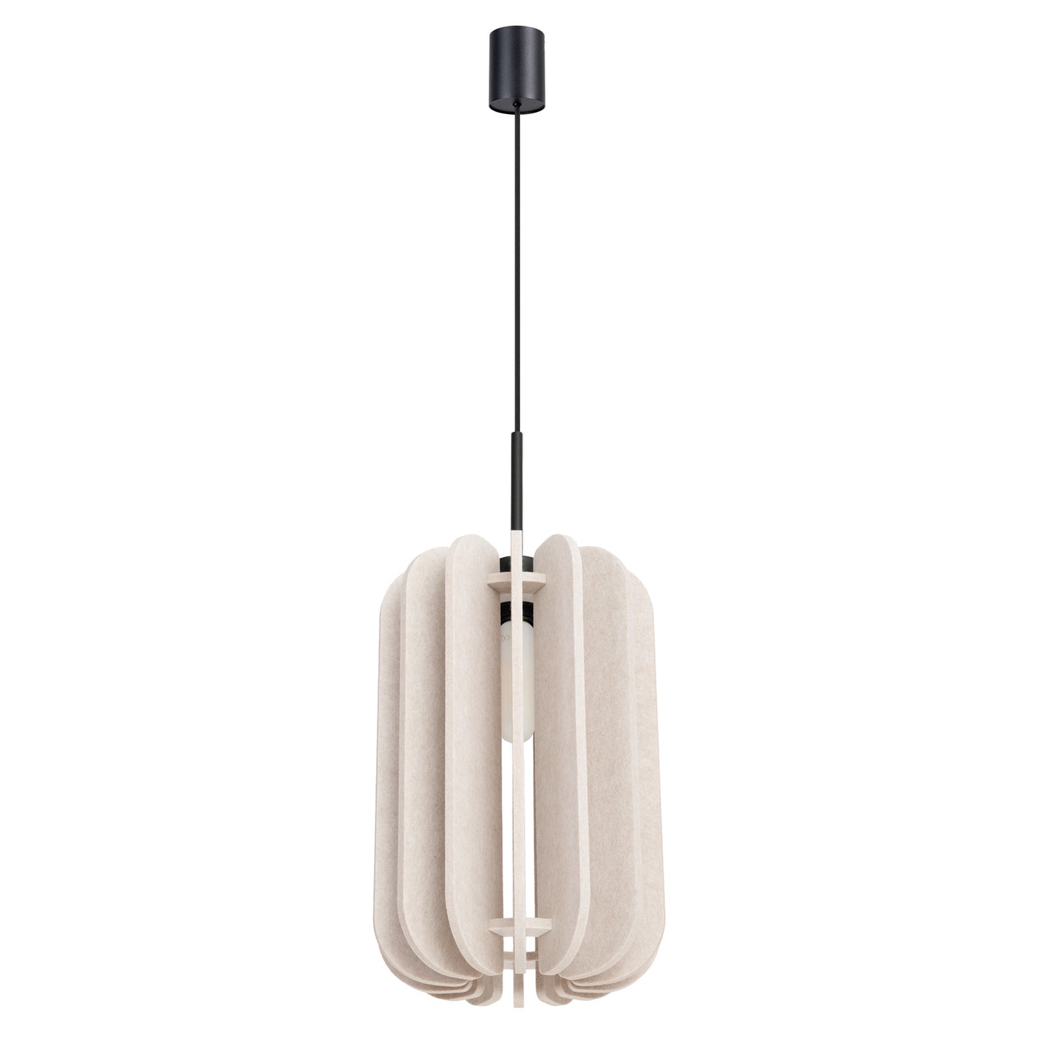 Suspension Mula 27 feutre beige E27