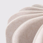 Suspension Mula 45 feutre beige E27 en ambiance