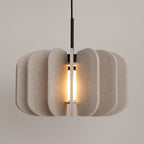 Suspension Mula 45 feutre beige E27, autre vue