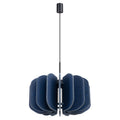 Suspension Mula 45 feutre bleu marine E27