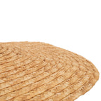 Détail de la paille tressée en spirale de la suspension Nap