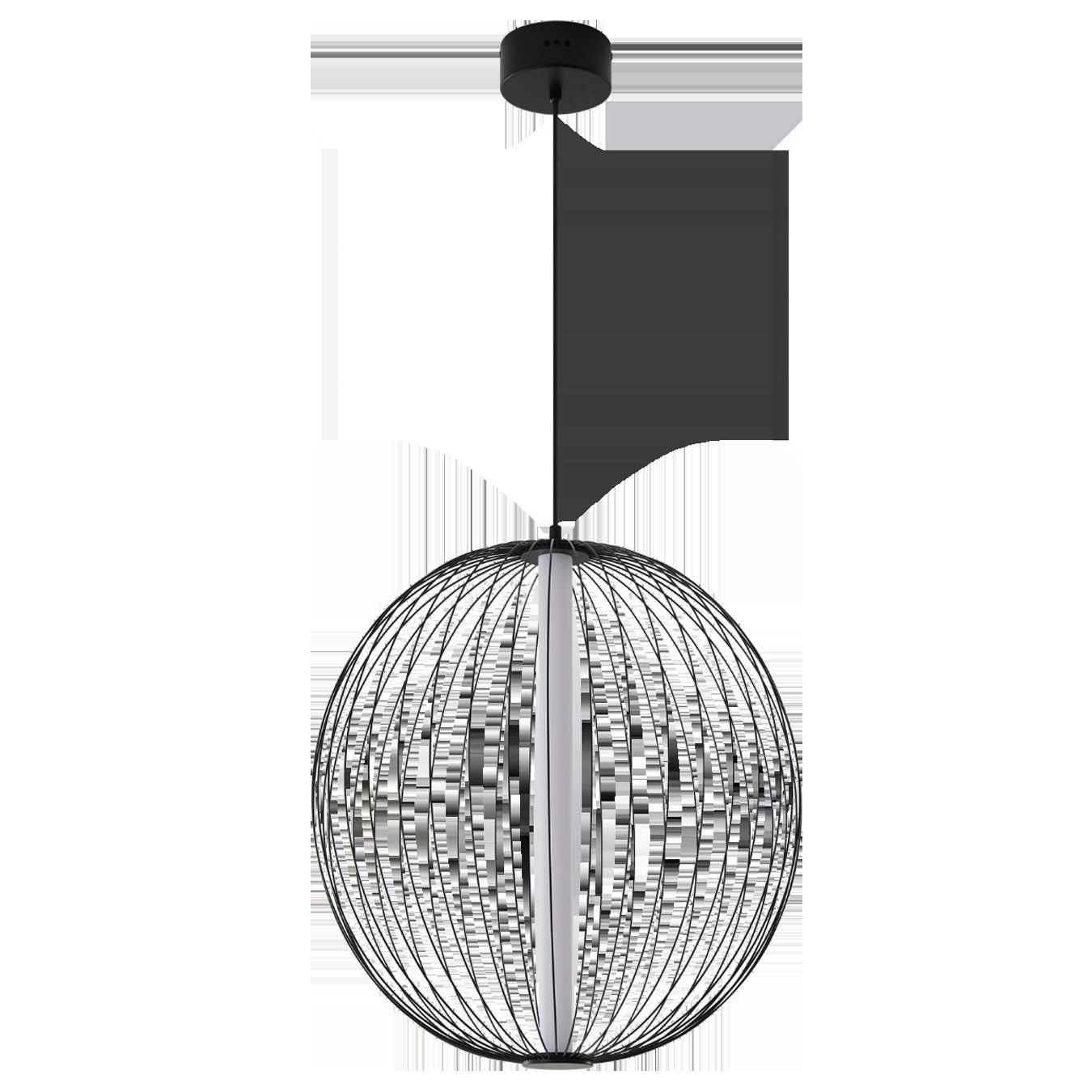 Suspension Nelson boule filaire noire