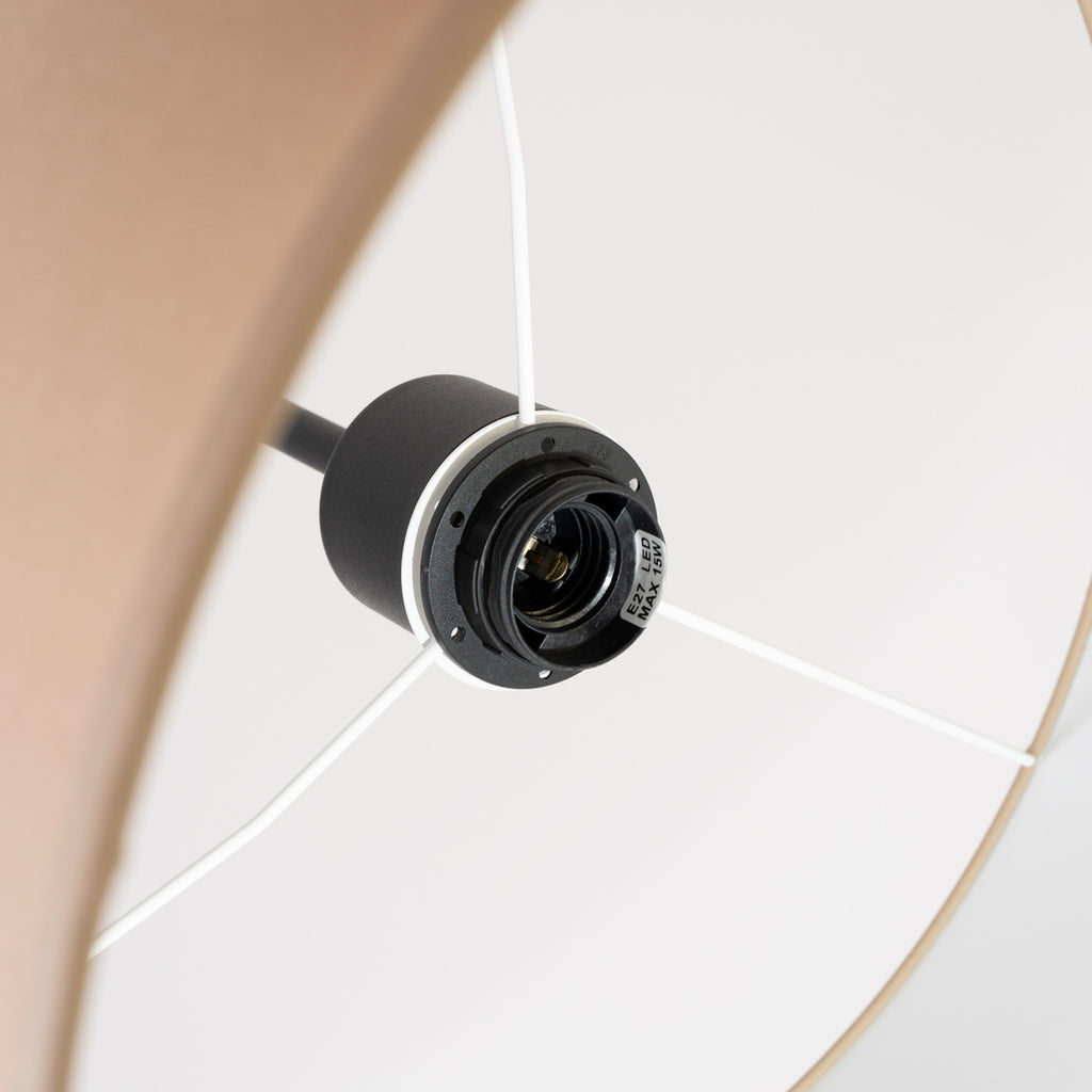 Suspension Nevia tambour beige E27, détail
