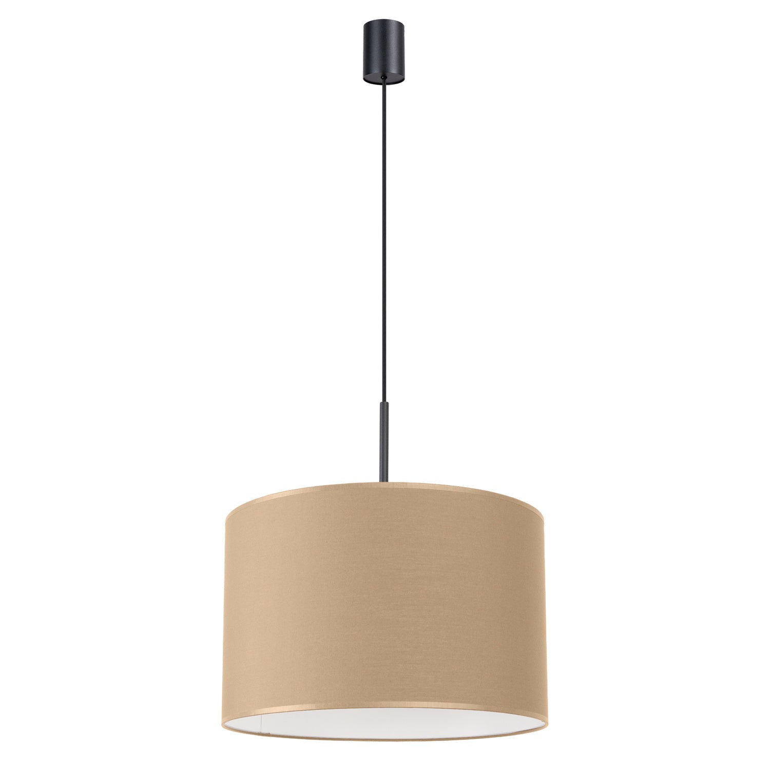 Suspension Nevia tambour beige E27