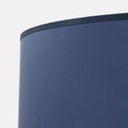 Suspension Nevia tambour bleu marine E27 en ambiance