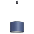 Suspension Nevia tambour bleu marine E27