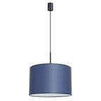 Suspension Nevia tambour bleu marine E27