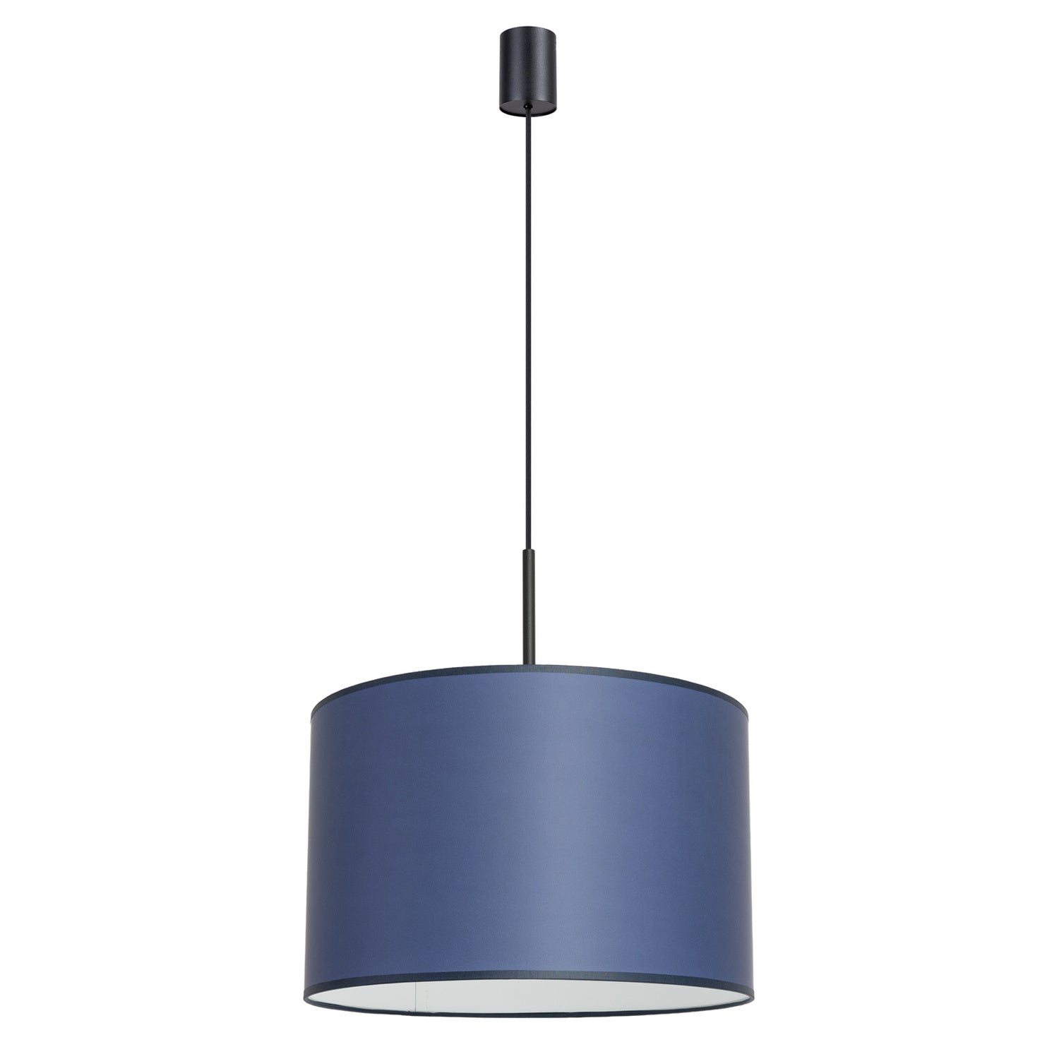 Suspension Nevia tambour bleu marine E27