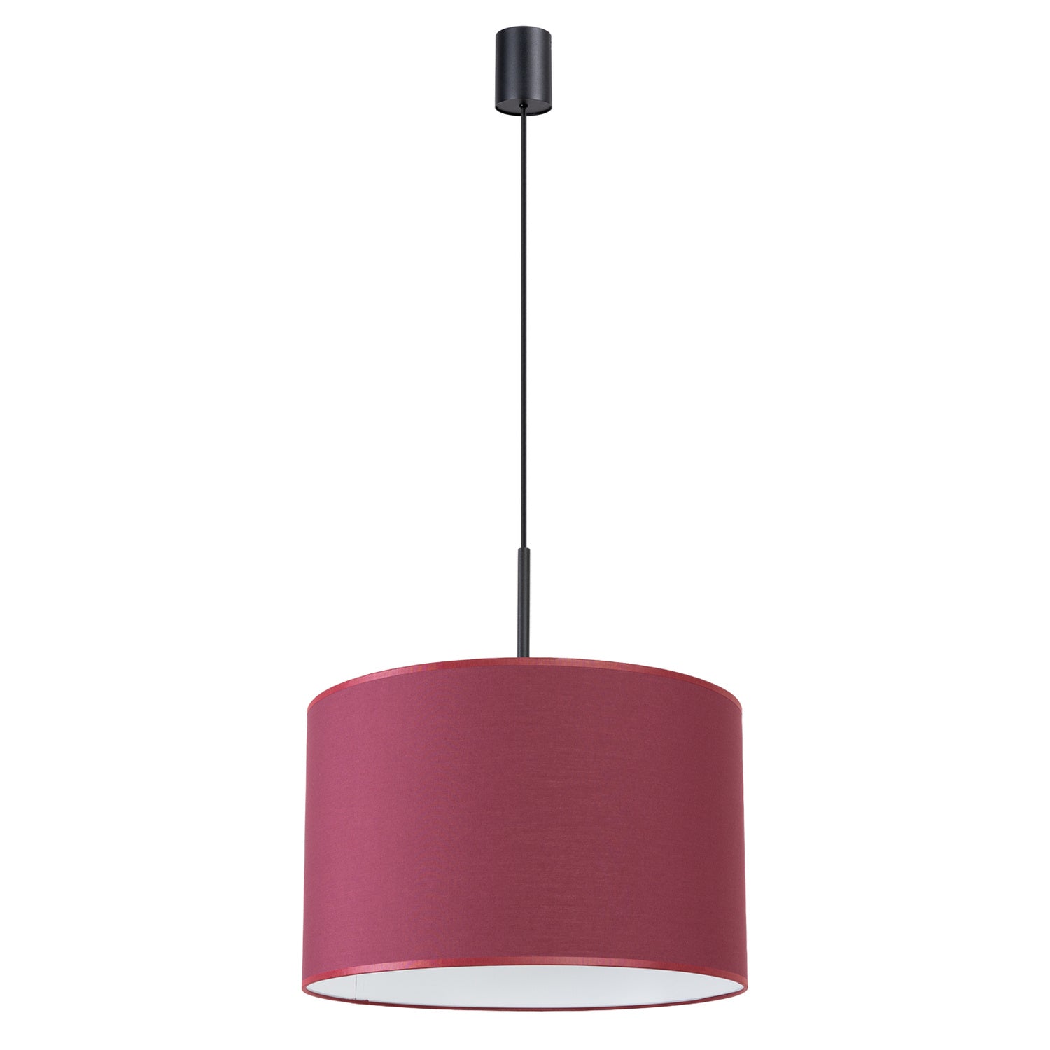 Suspension Nevia tambour bordeaux E27