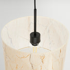 Suspension Nevia tambour effet marbre E27, gros plan