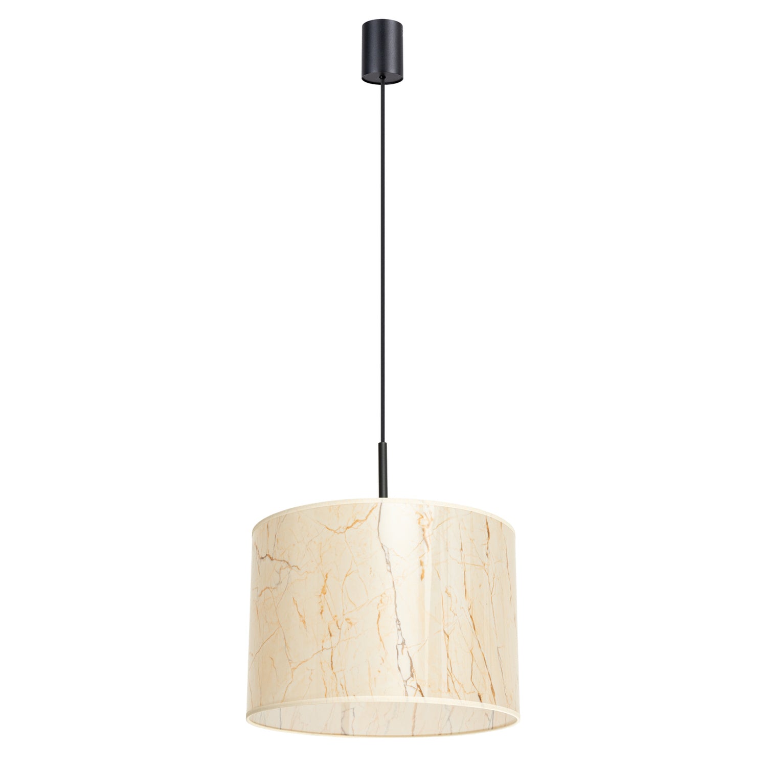 Suspension Nevia tambour effet marbre E27