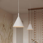 Suspension Nox cône 25 acier beige E27, vue 15